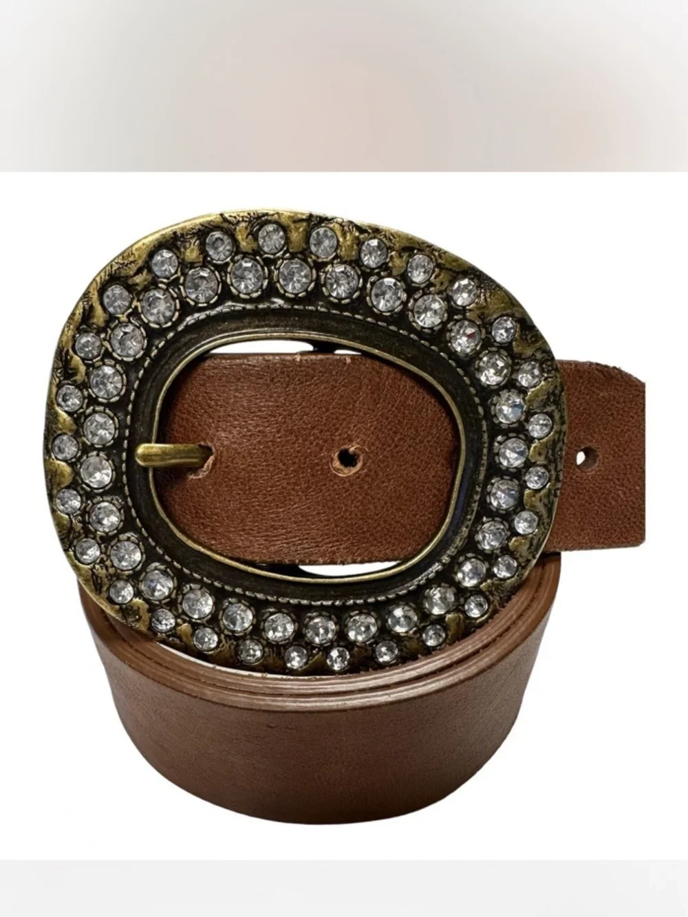 Vintage Chico’s Rhinestone Buckle Belt